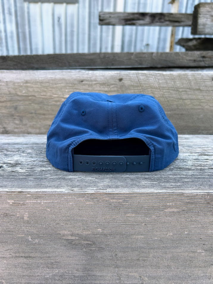Southern Bred Apparel Co Auburn, AL navy cap with white rope.
Rear View