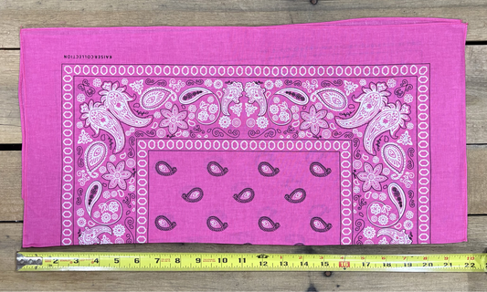 Top Notch Accessories Hot Pink Large Bandana (2 Quantity Options)